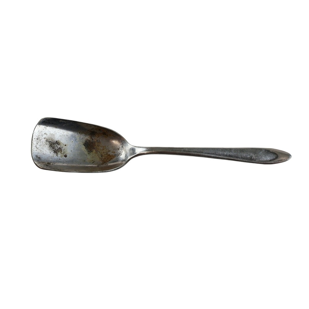 Meriden Silver Plate Co 4.5in Sugar Shovel Spoon Silver Antique Tarnish